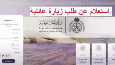 استعلام حالة طلب الزيارة العائلية في المملكة visa.mofa.gov.sa