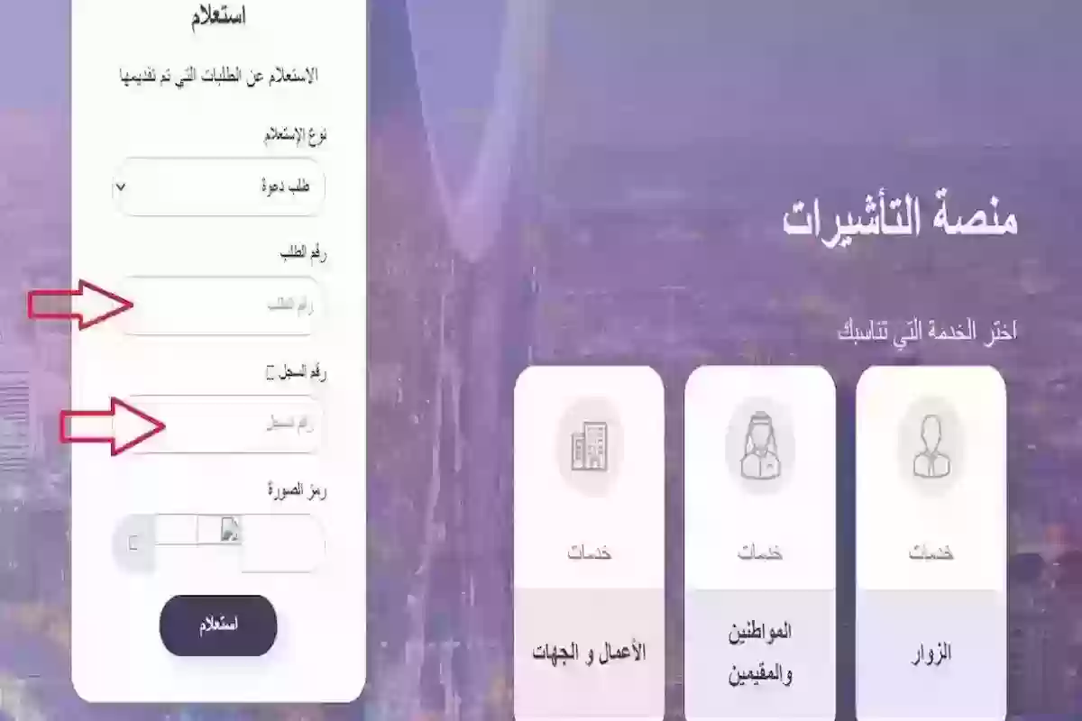 إصدار تأشيرة زيارة تجارية.