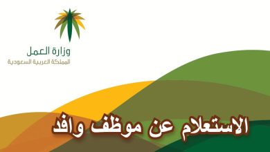 وزارة العمل الخدمات الإلكترونية الاستعلام عن موظف وافد